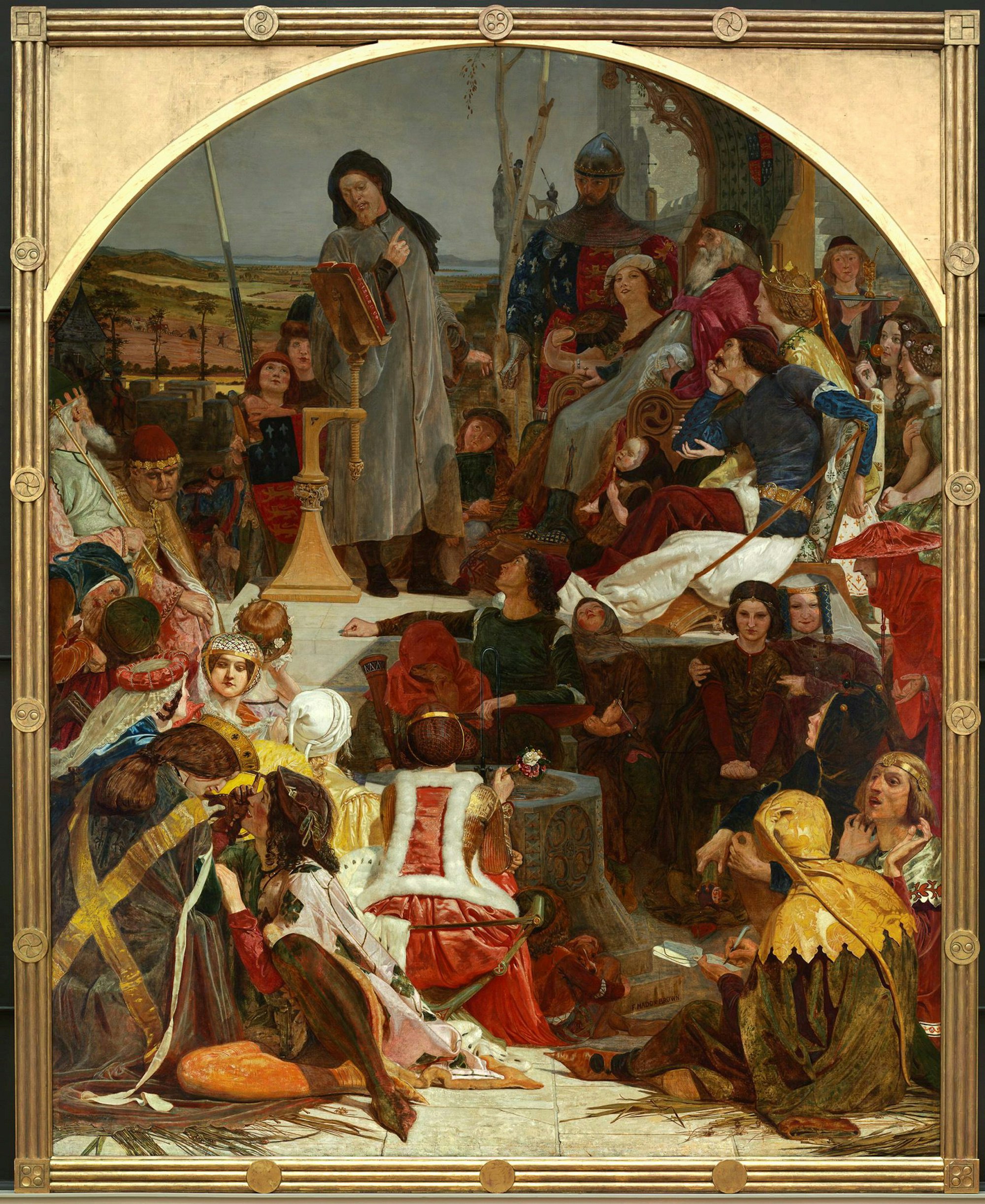 Ford Madox Brown, Chaucer at the court of Edward III 1847—1851    