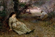 Frederick McCubbin On the wallaby track 1896, Art Gallery of New South Wales, purchased 1897