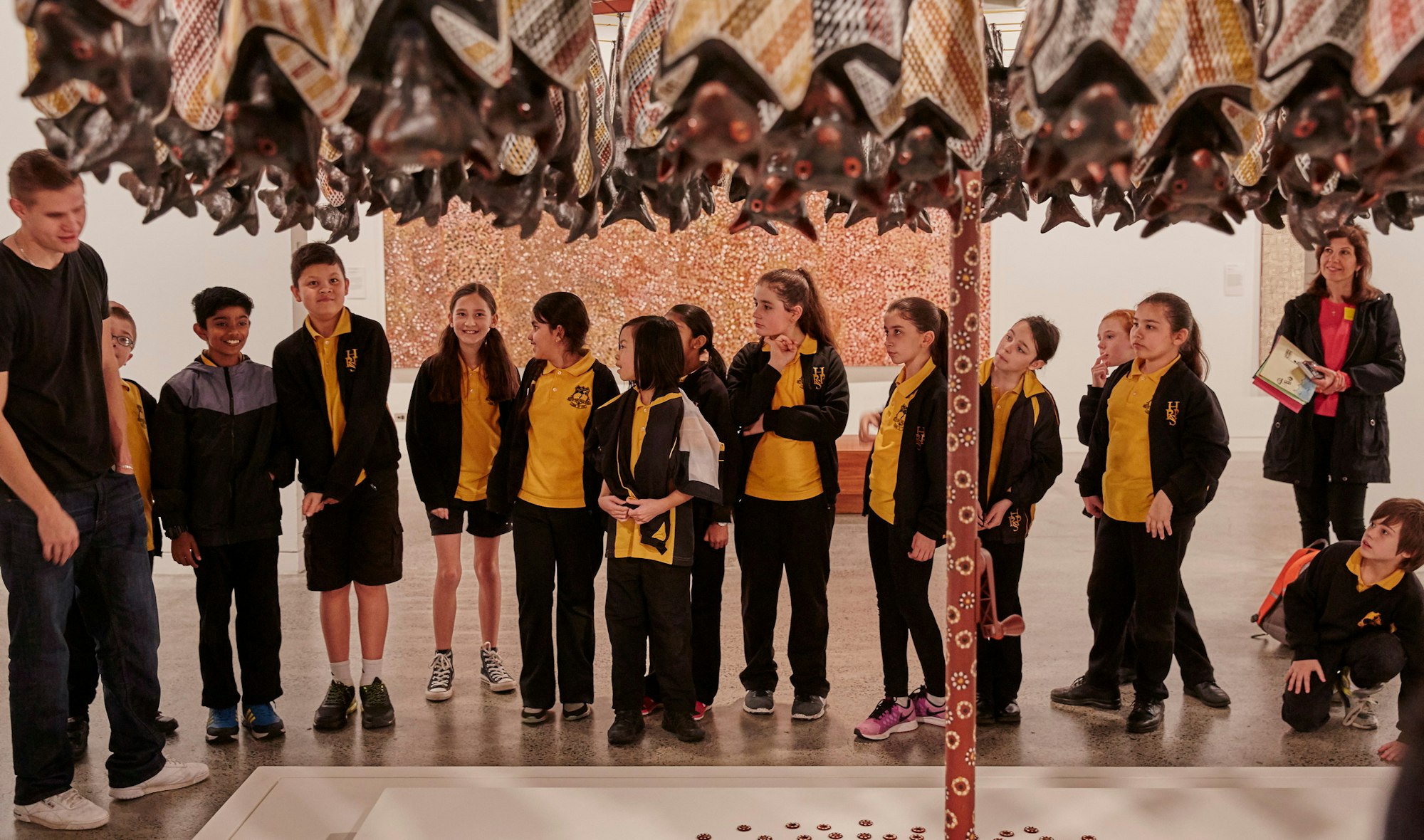 Students from Hilltop Road Public School, Merrylands visit the Art Gallery of NSW for Art Pathways