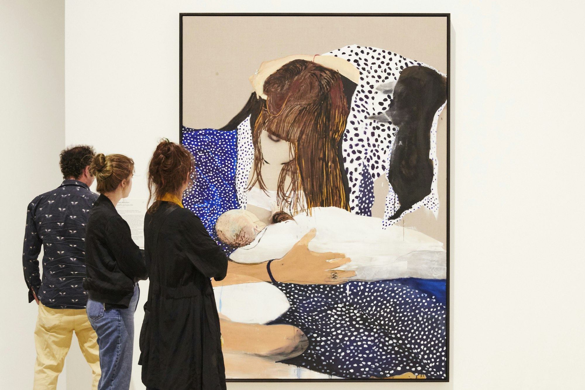 Members exhibition viewing, Archibald, Wynne and Sulman Prizes 2020. Archibald Prize 2020 finalist William Mackinnon Sunshine and Lucky (life). © the artist