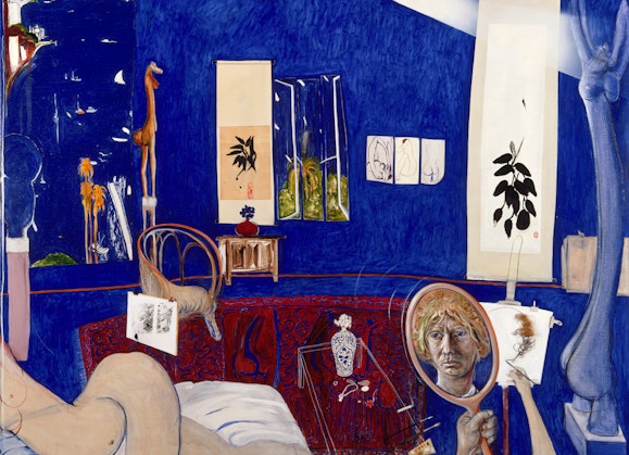 Brett Whiteley Self portrait in the studio 1976. Art Gallery of New South Wales © Wendy Whiteley