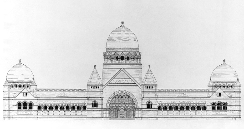 One of John Horbury Hunt’s rejected designs for the Gallery