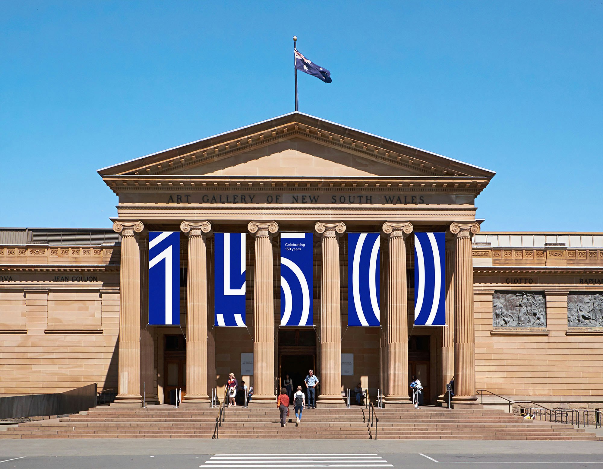 The Art Gallery of NSW 150th anniversary banners