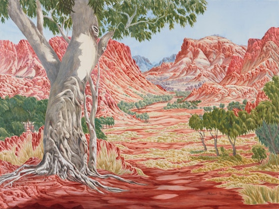 Winner Wynne Prize 2020 Hubert Pareroultja Tjoritja (West MacDonnell Ranges, NT) © the artist