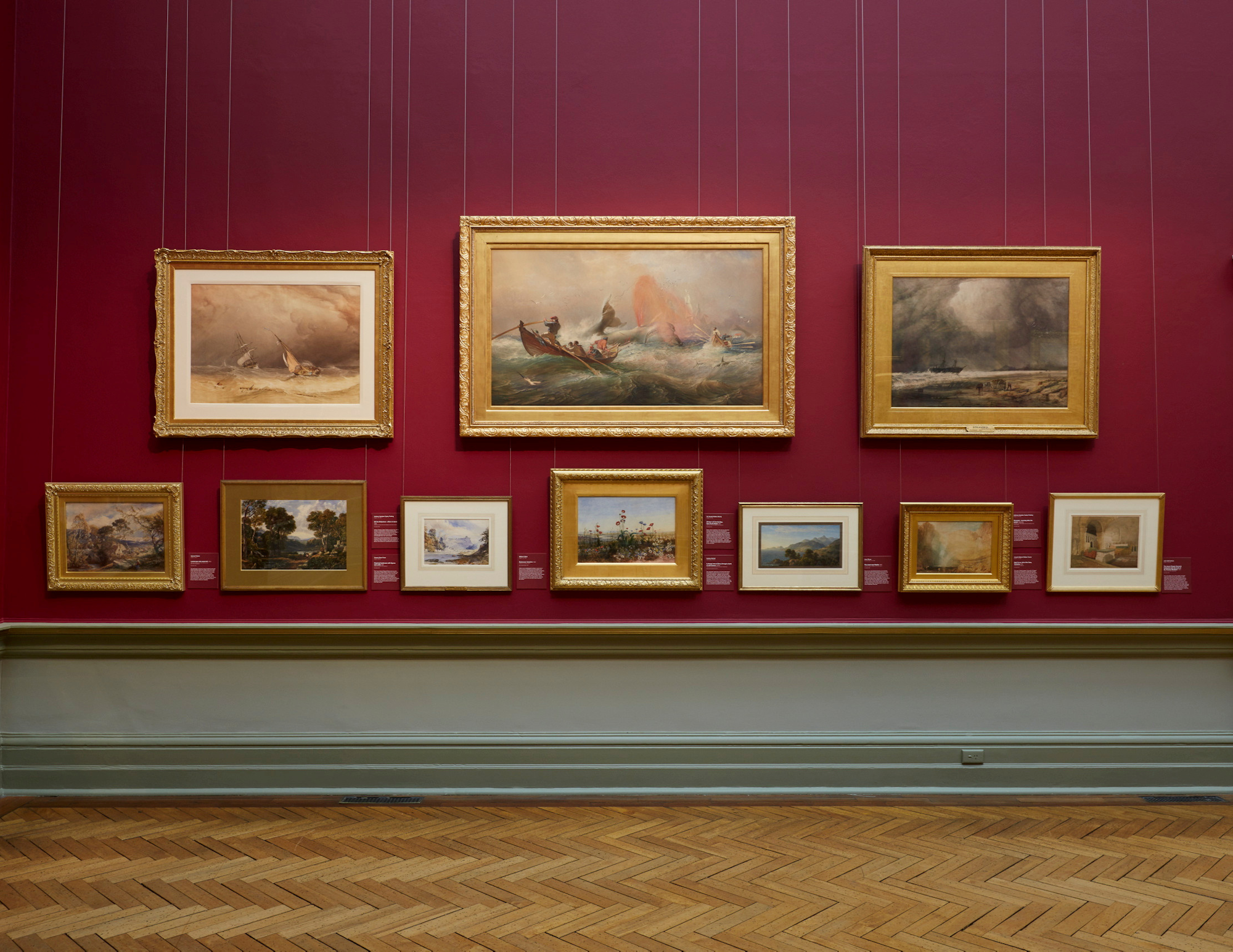 19th-century watercolours from the Gallery’s collection on display in the Grand Courts