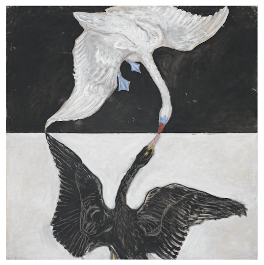 Hilma af Klint (Sweden 1862–1944) Group IX/SUW, The swan, no 1 1914–15 oil on canvas, 150 x 150 cm. Courtesy of the Hilma af Klint Foundation HaK149. Photo: The Moderna Museet, Stockholm, Sweden 79114
