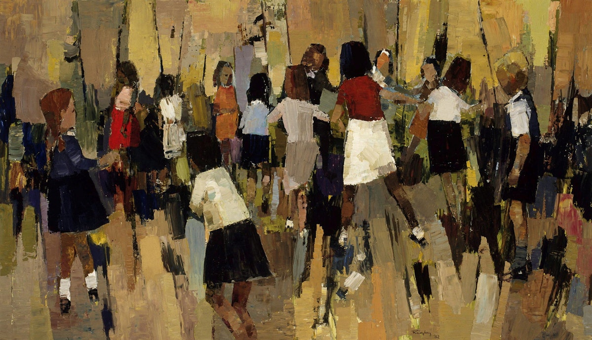 Winner Sir John Sulman Prize 1962, John Thomas Rigby 'Children dancing 1962' © AGNSW