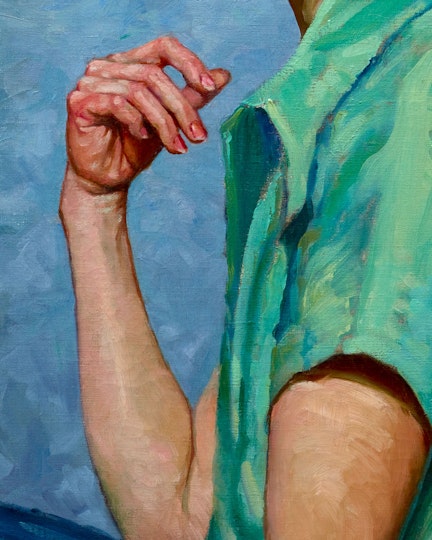 Tempe Manning Self portrait 1939 (detail). Private collection. © Estate of Tempe Manning