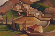 Dorrit Black Mirmande (with surrounding hills) 1934