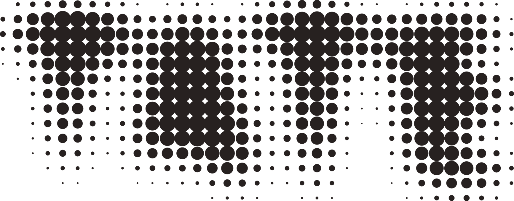 Tate logo in which each letter consists of small black circles of varying sizes.