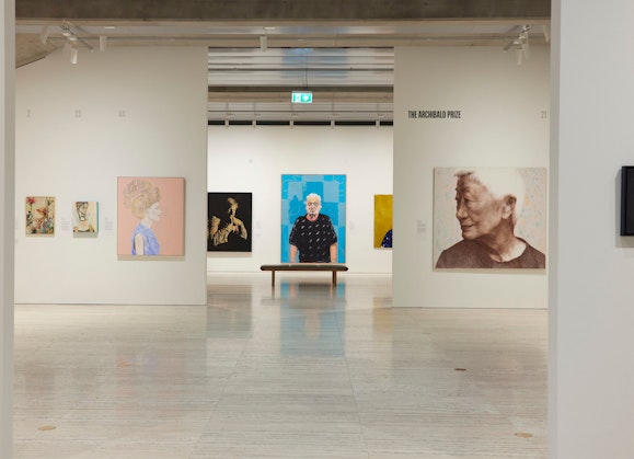 Exhibition view of the 2021 Archibald Prize