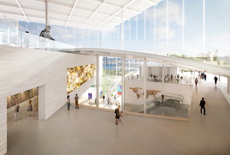 Lower Level 1 (View of Lower Level 1, image of the Sydney Modern Project as produced by Kazuyo Sejima + Ryue Nishizawa / SANAA (c) Art Gallery of New South Wales, 2018)
