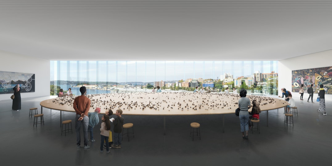 Gallery 2 (View of Gallery 2, image of the Sydney Modern Project as produced by Kazuyo Sejima + Ryue Nishizawa / SANAA (c) Art Gallery of New South Wales, 2021)