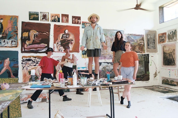 Brett Whiteley Travelling Art Scholarship 2020 residency at Shark Island Institute Kangaroo Valley