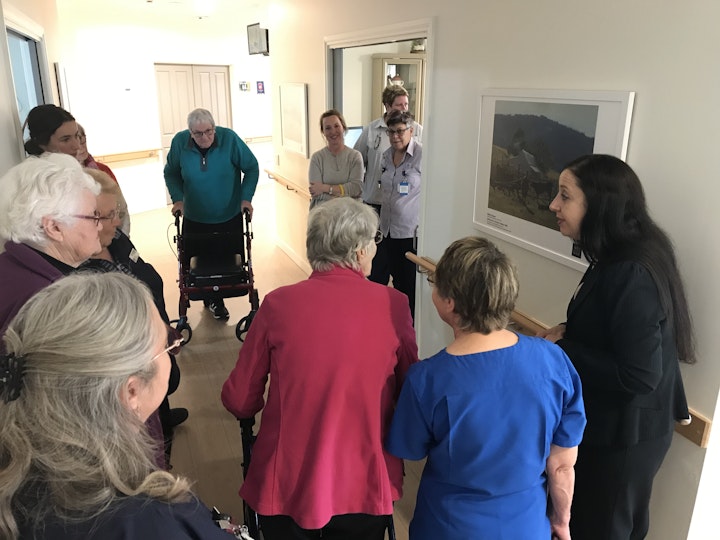 Residents, community and staff learning about the program, Culcairn MPS 2021