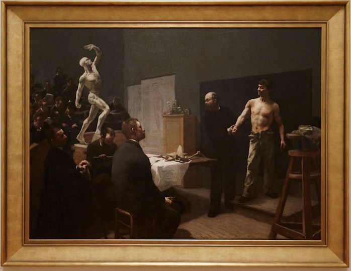François Sallé’s ??The anatomy class at the École des beaux-arts?? 1888.