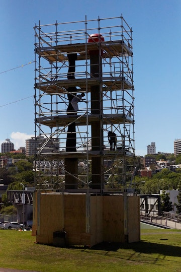 Work began on the sculpture in November 2017.