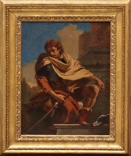 The framed painting after conservation treatment