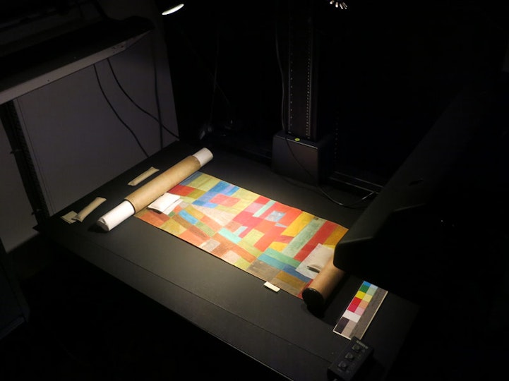 Infra-red reflectography is commonly used by conservators to detect under-drawings. Graphite and other carbon-based materials are revealed as they absorb infra-red light.