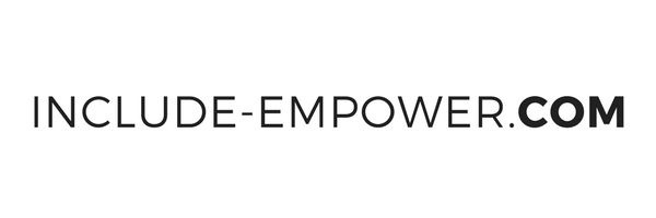 Include-empower.com logo of black capital letters on a white background. The '.com' is in bold.