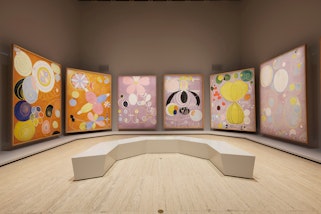 Installation view of the Hilma af Klint exhibition,  'The Secret Paintings'. Photo © AGNSW