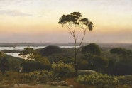 AGNSW Collection, C.H. Hunt, Sydney from the North Shore, 1888