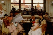 AGNSW Collection, Samuel Melton Fisher, Festa: a Venetian café, 1889
