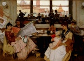 AGNSW Collection, Samuel Melton Fisher, Festa: a Venetian café, 1889
