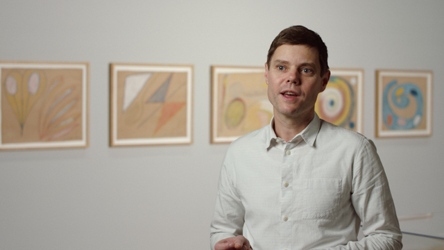 Hear from senior curator Nicholas Chambers on Hilma af Klint’s radical experimentation with spiritualism and art