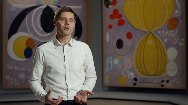 Senior curator Nick Chambers talking about Hilma af Klint’s most monumental series of paintings that represents the four stages of human life