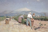 Frédéric Montenard Vintage harvest in Provence 1890
