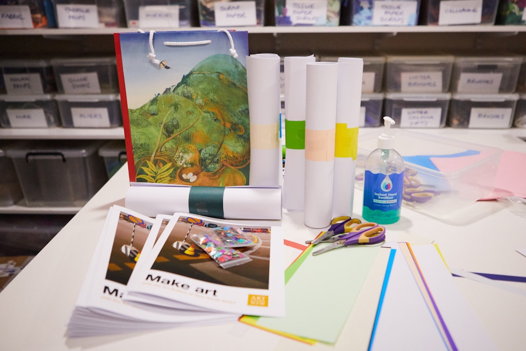 Art packs have been created for various activities, inspired by artworks in the Gallery's collection
