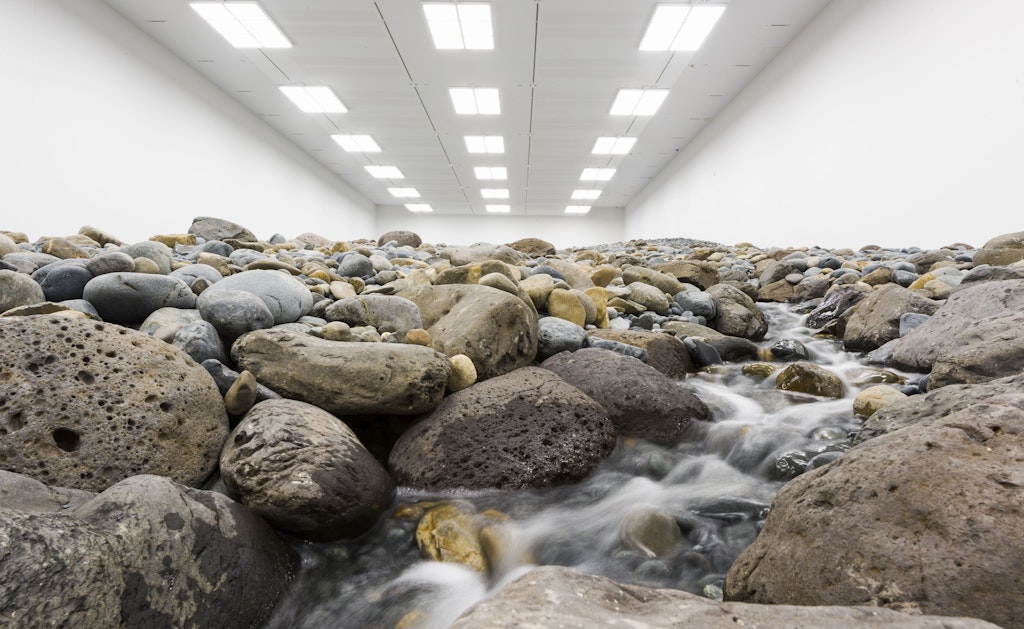 Olafur Eliasson ??Riverbed?? 2014, installation view, Gallery of Modern Art, Brisbane, Australia. Courtesy the artist; neugerriemschneider, Berlin; Tanya Bonakdar Gallery, New York / Los Angeles. Photo: Natasha Harth, QAGOMA