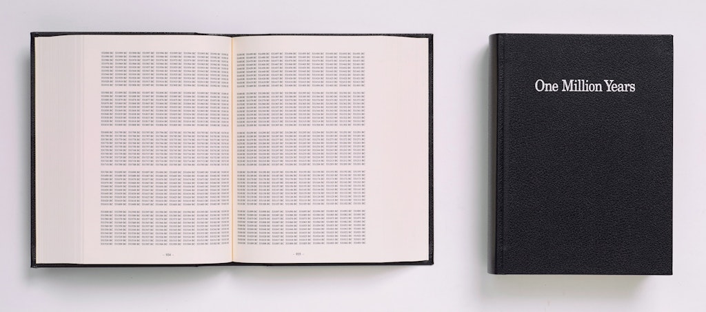On Kawara [w[One million years]] 1999, Art Gallery of New South Wales © The Estate of On Kawara