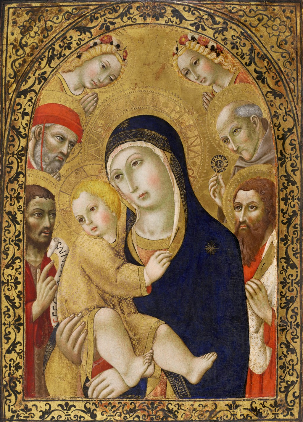 Sano di Pietro [w:151.1971[Madonna and Child with saints Jerome, John the Baptist, Bernardino and Bartholomew]] c1450-81, Art Gallery of New South Wales