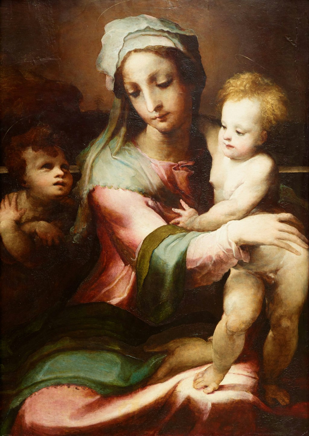 Domenico Beccafumi [w:231.1992[Madonna and Child with infant John the Baptist]] c1542, Art Gallery of New South Wales