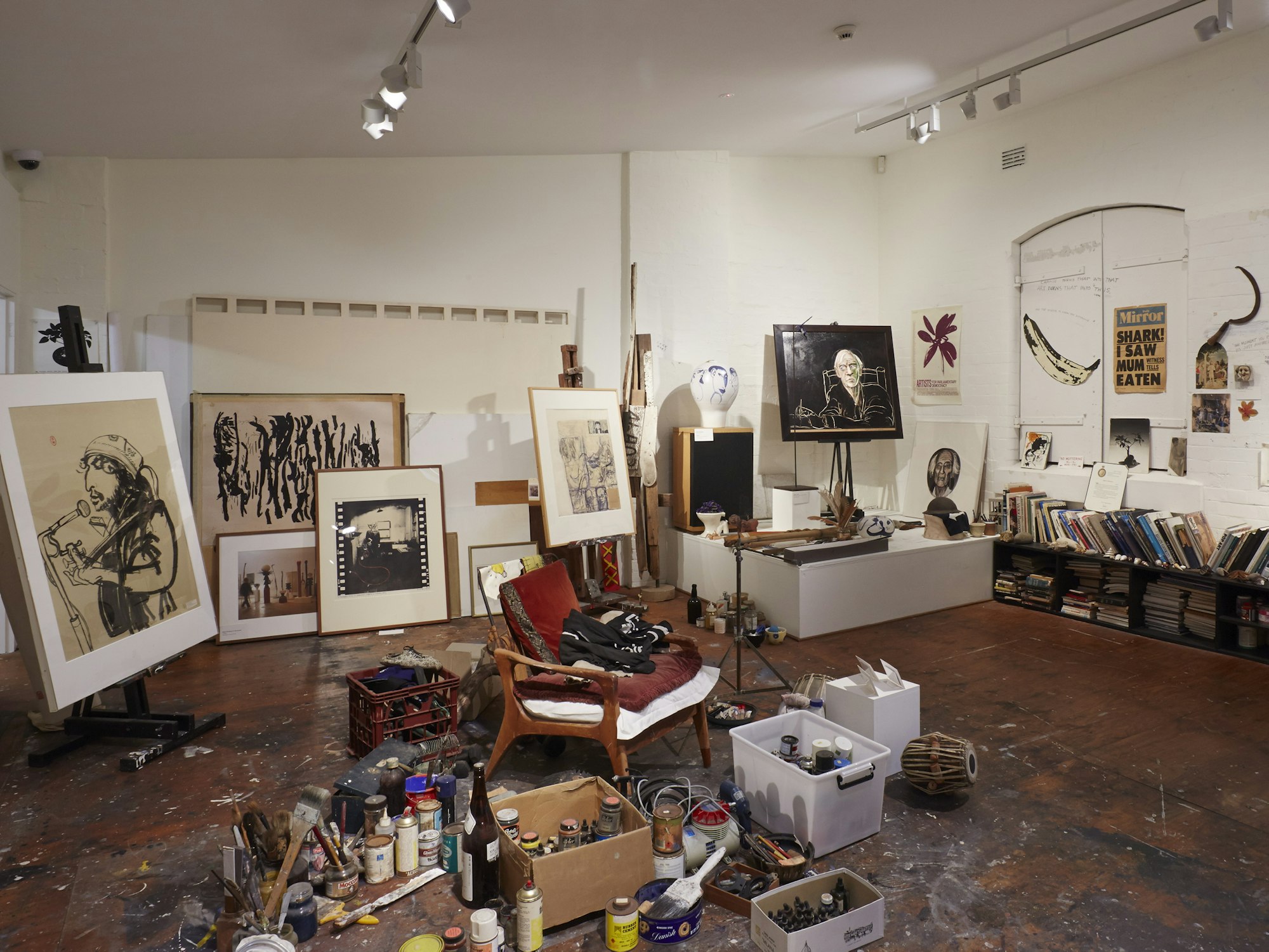Inside an artist studio Art Gallery of NSW
