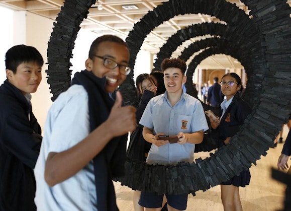 School students engagement with artwork