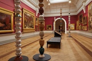 Installation view of Pascale Marthine Tayou’s Colonnes Pascale 2012 © the artist
