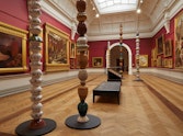 Installation view of Pascale Marthine Tayou’s Colonnes Pascale 2012 © the artist