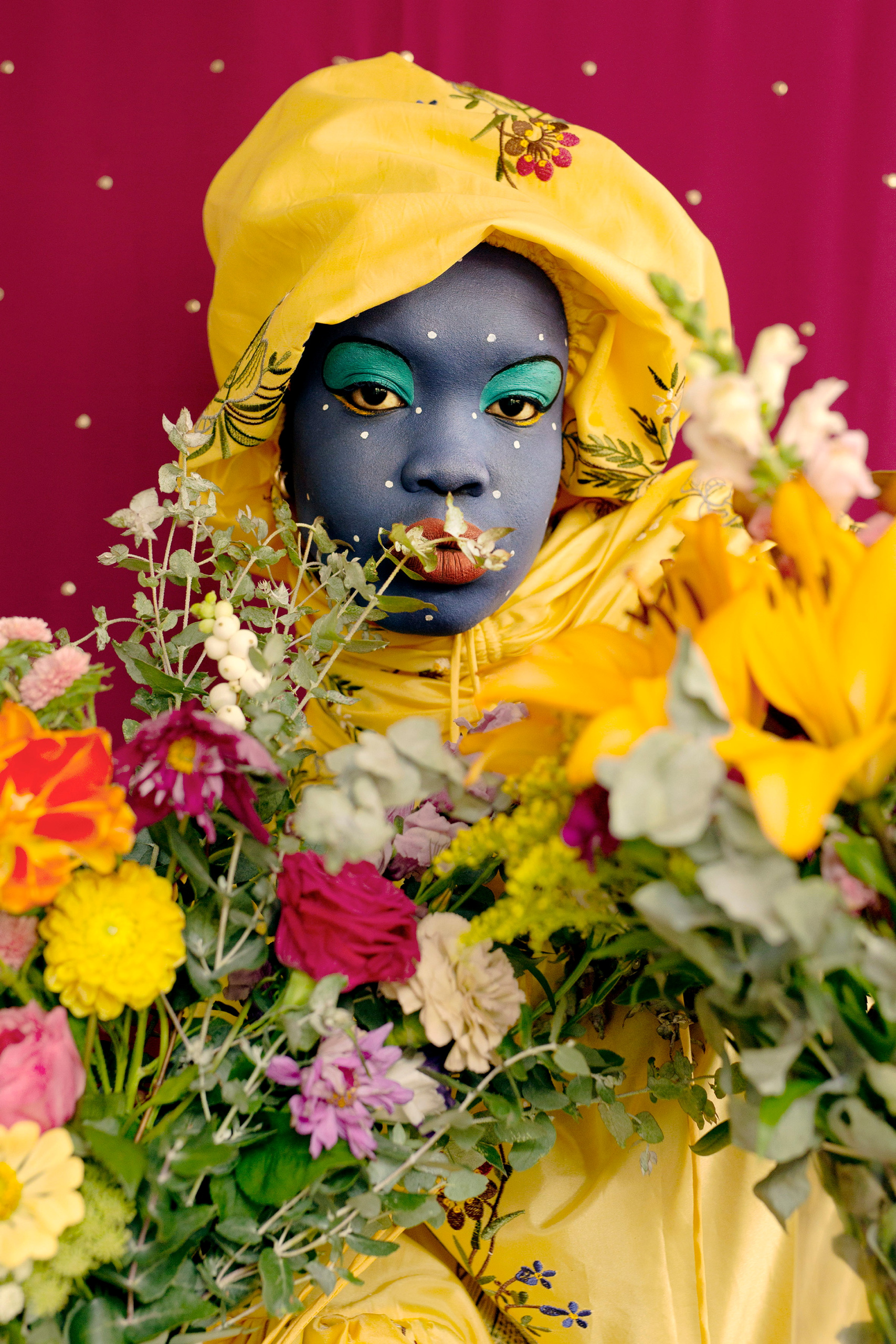 Atong Atem 'A yellow dress, a bouquet 5' 2022. Art Gallery of New South Wales, La Prairie Art Award 2022 © Atong Atem
