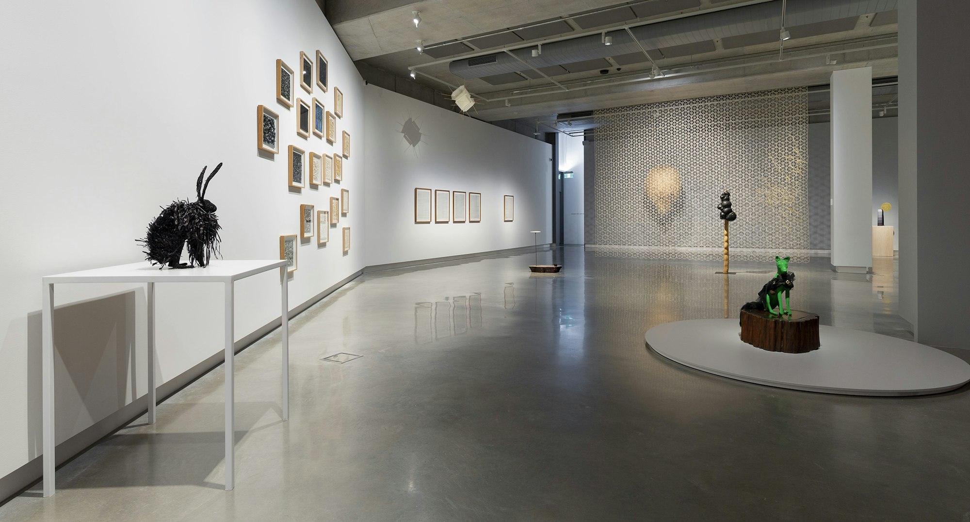 Installation view of Between Appearances: The Art of Louise Weaver, Buxton Contemporary, the University of Melbourne, 2019, courtesy of the artist, photo: Christian Capurro