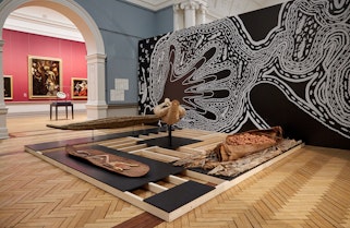  Installation view, rīvus, 23rd Biennale of Sydney, Art Gallery of New South Wales