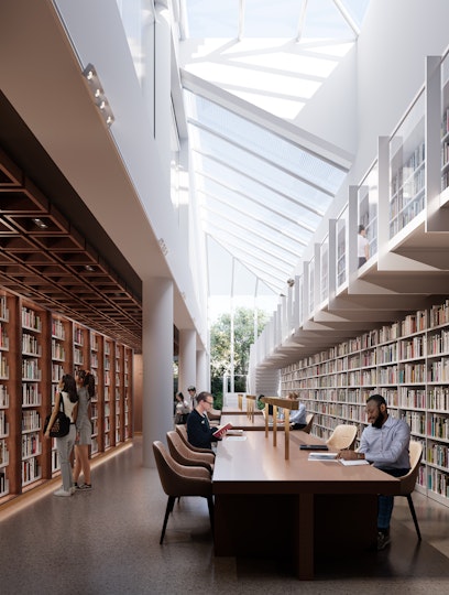 Render of Edmund and Joanna Capon Library