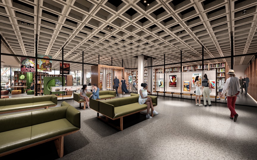 Render of Edmund and Joanna Capon Library