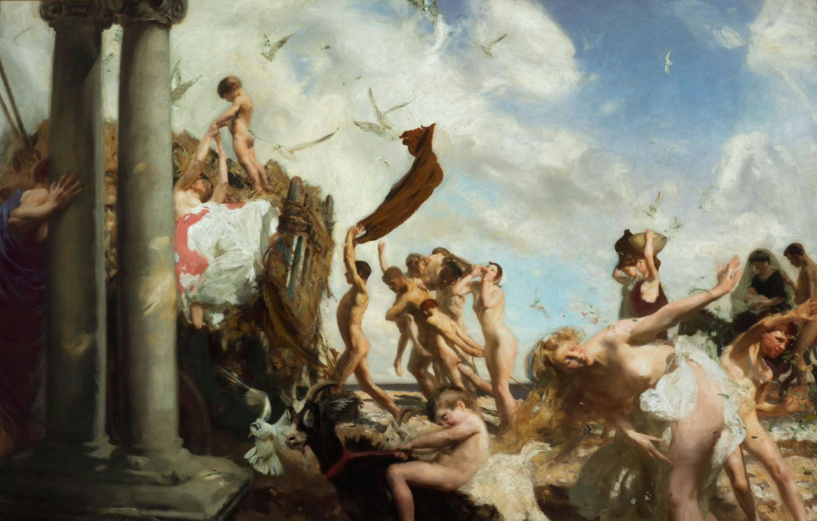Charles Sims An island festival 1907 (detail), Art Gallery of New South Wales