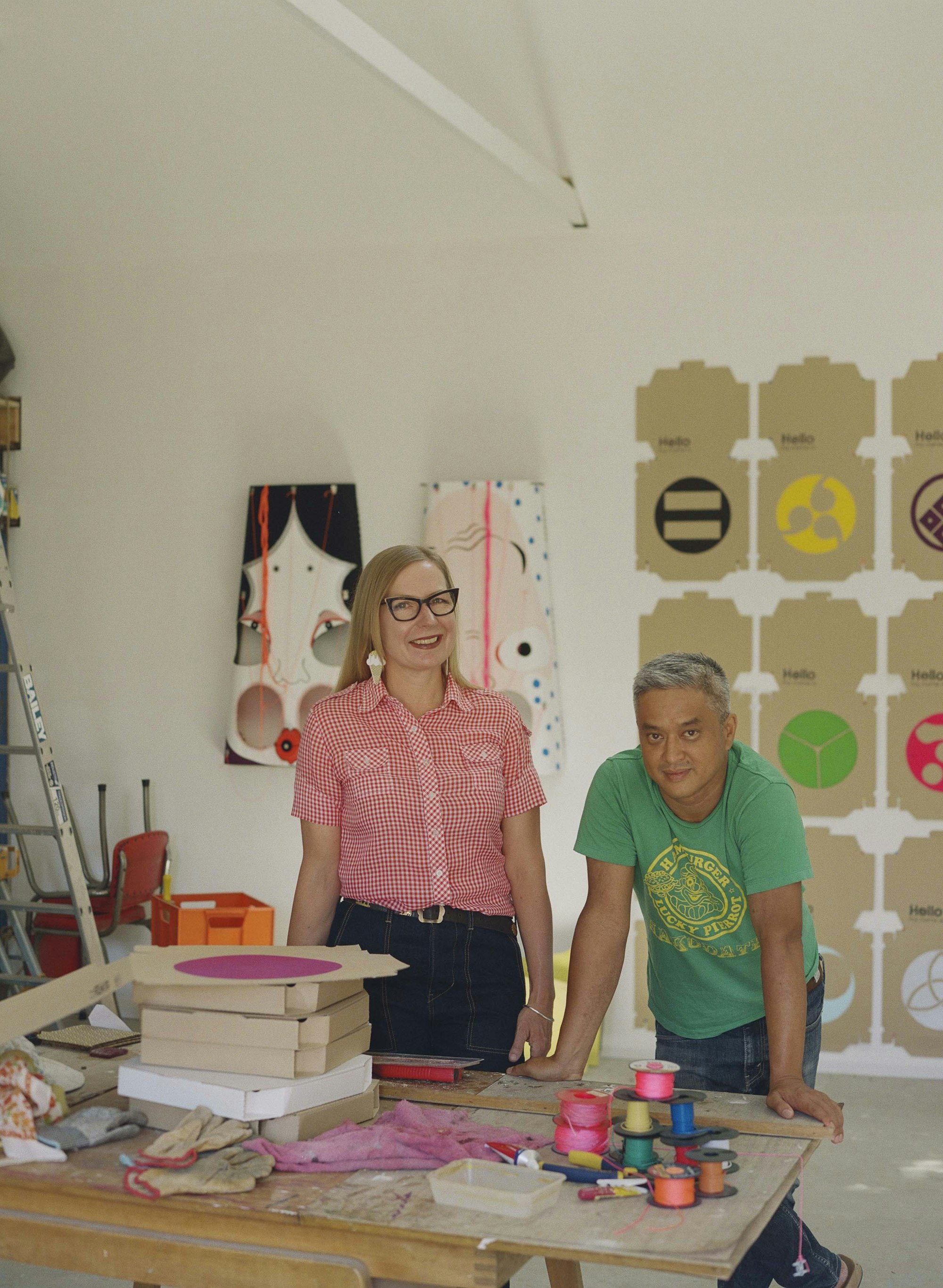 Claire Healy and Sean Cordeiro. Photo: Saskia Wilson