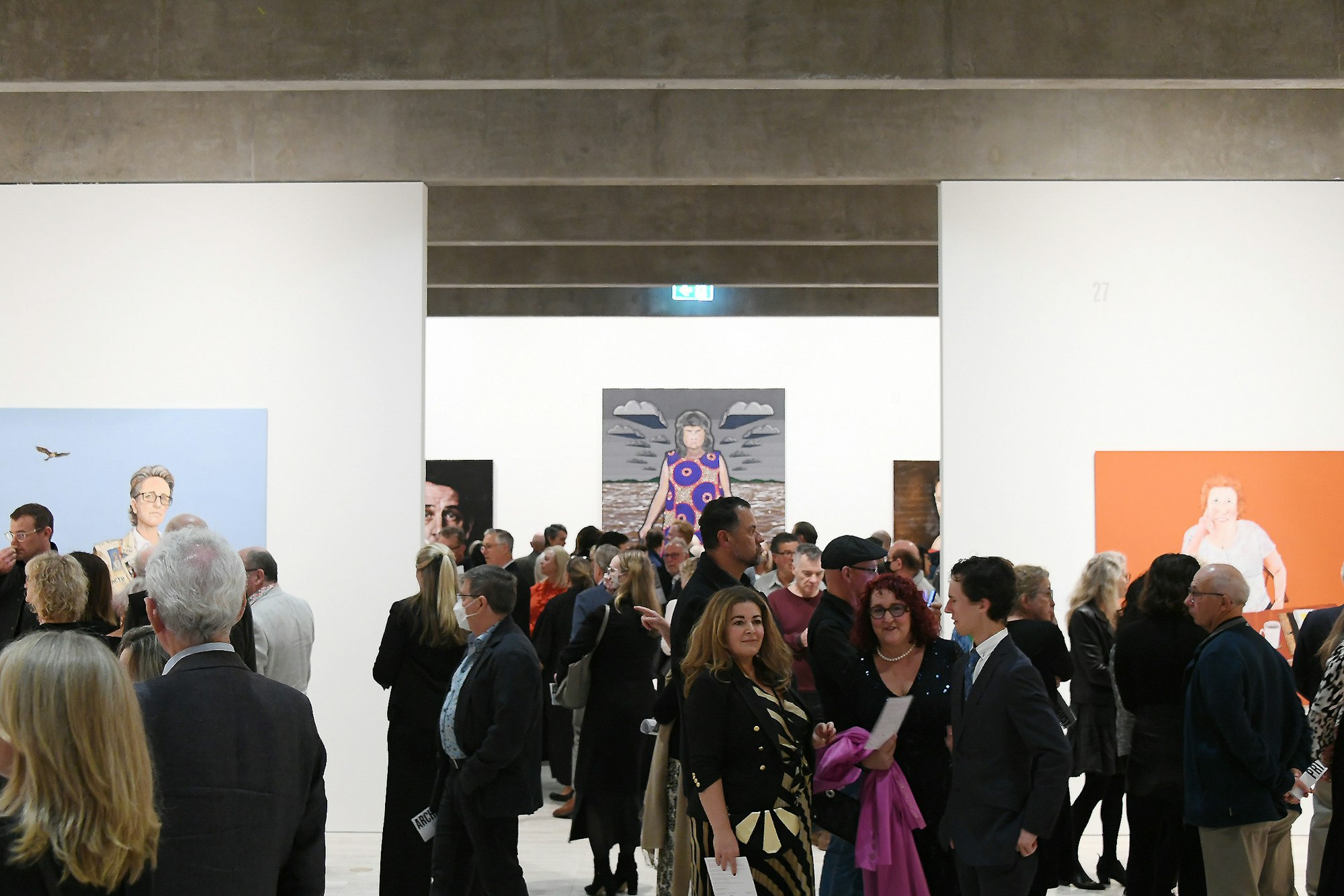 Members viewing of the Archibald Wynne and Sulman Prizes 2022