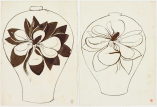 Brett Whiteley (Vase design with flower), Brett Whiteley Studio Collection
