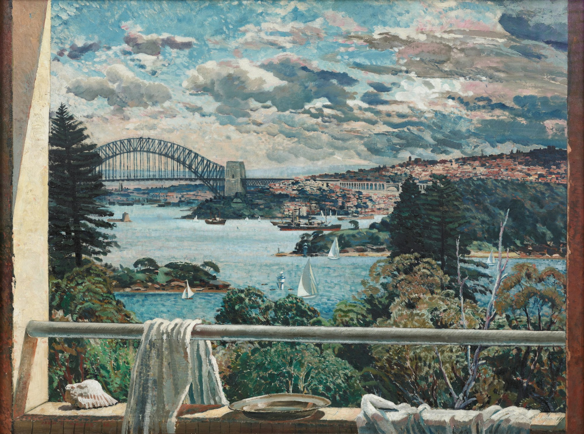 "John D Moore Sydney Harbour 1936 Art Gallery of New South Wales Purchased 1936 © Lisa, Michael, Matthew and Joshua Moore Image © Art Gallery of New South Wales "